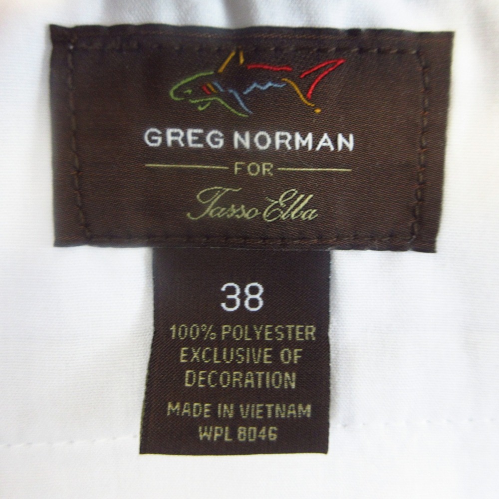Greg Norman Shorts Men 38 White NWT Tasso Elba Microfiber Golf Chino Performance - Picture 10 of 10